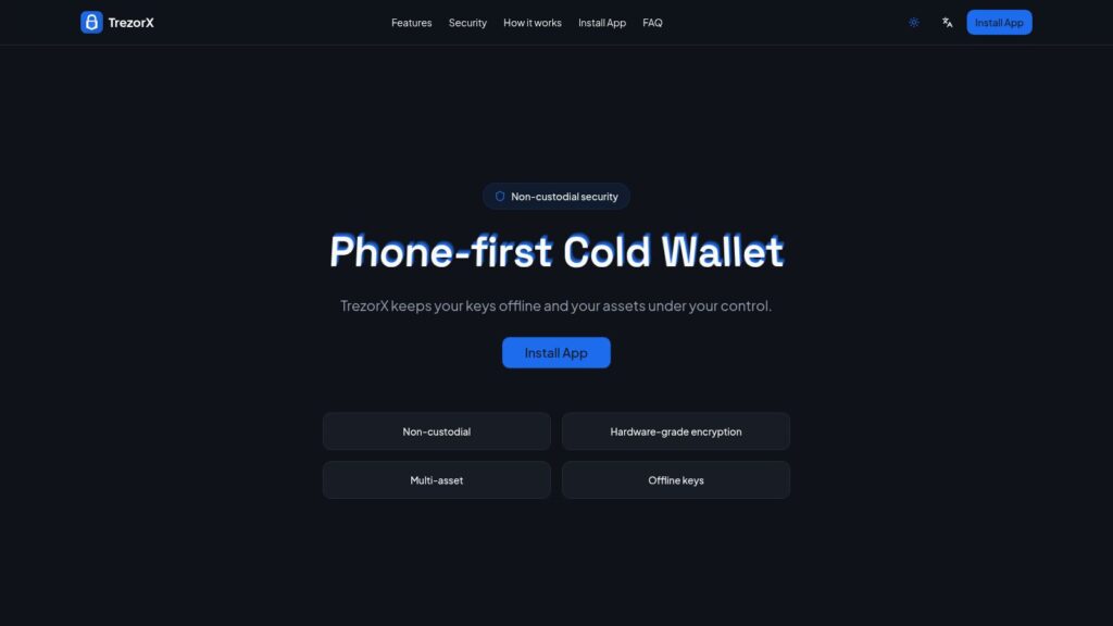 Trzrx Review: Phone Cold Wallet Impersonating Trezor