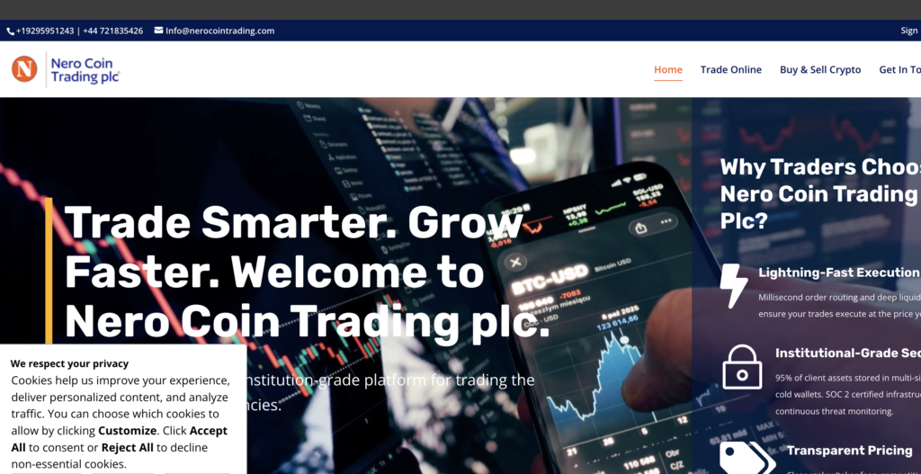 Nerocointradingplc Review: Warning on Crypto Token Scam Risks
