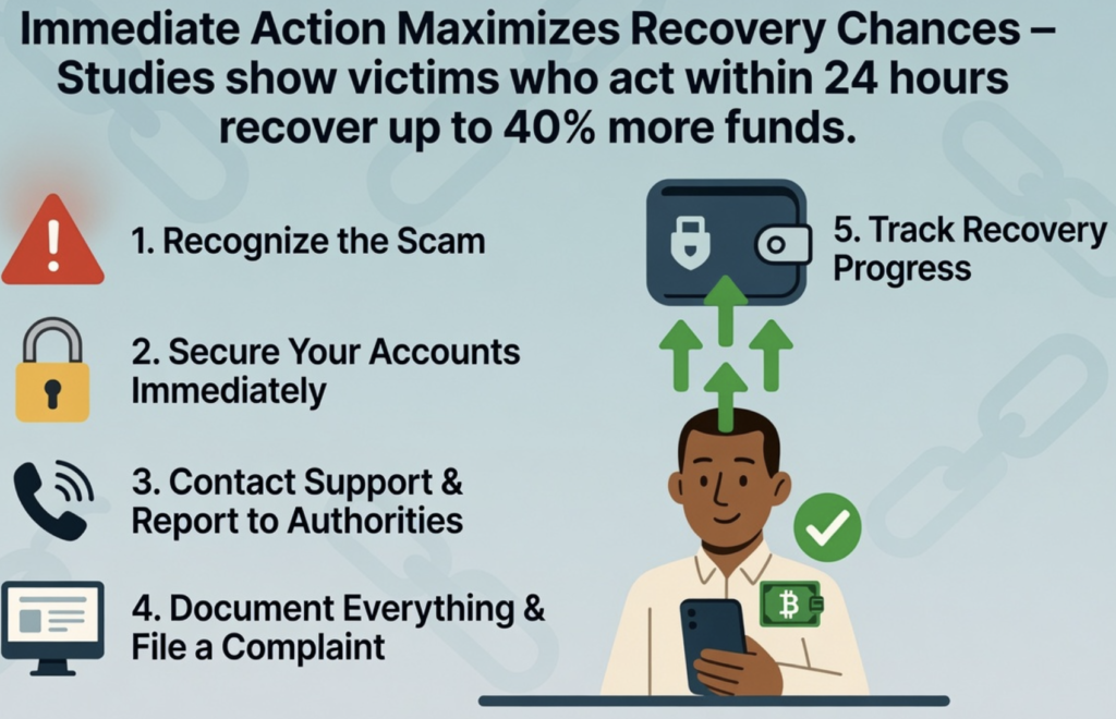 Crypto Scam Recovery: What Victims Should Do Immediately